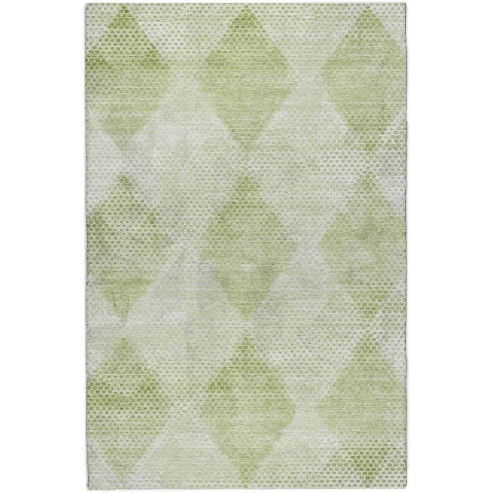 Dream Shag Premium Machine Washable Abstract ADS539 Mint 8 ft. x 10 ft. Area Rug price history on PriceWatchPro