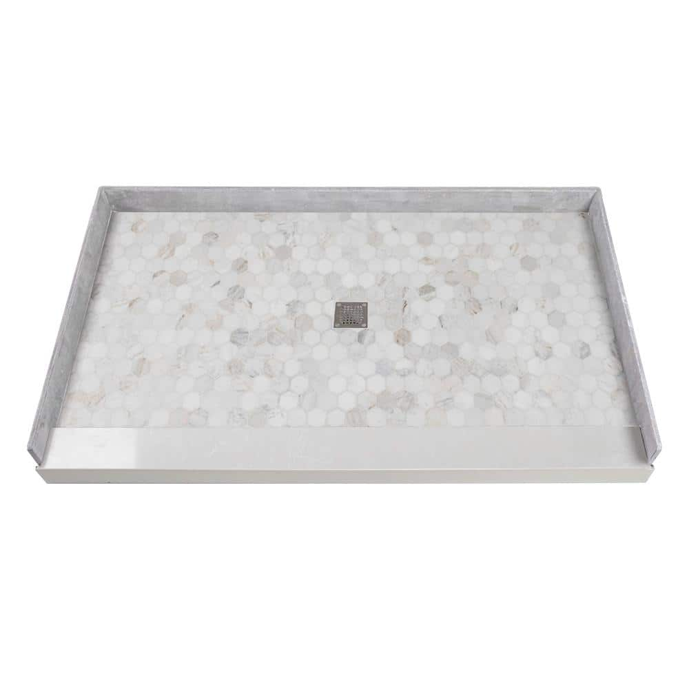 Reviews for Transolid Pre-Tiled 60 in. L x 36 in. W Alcove Shower Pan ...