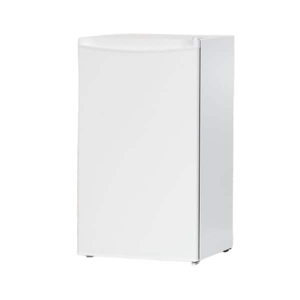 Adrinfly 3.2 cu. ft. Mini Refrigerator in White with Freezer, Single Door and Adjustable Thermostat Refrigerator for Dorm, Office