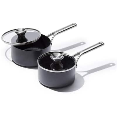 OXO Agility 9.5 in., 11 in., 2-Piece Aluminum Ceramic Non-Stick Frying Pans  Set CC006958-001 - The Home Depot