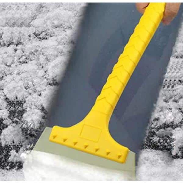 Wellco Novo Car Ice Scrapers 6.2 in. x 7.3 in. Plastic Blade Car Ice  Scraper for Winter Car Window and Windshield SRS6213N - The Home Depot