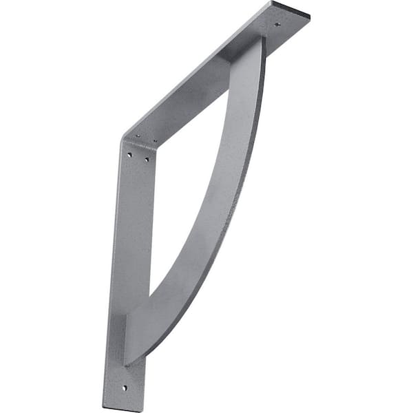 Ekena Millwork 2 in. x 14 in. x 14 in. Steel Hammered Light Blue Bulwark Bracket