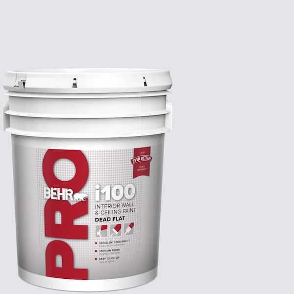 5 gal. #PPU16-06 Lilac Mist Dead Flat Interior Paint