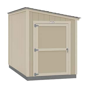 Installed The Tahoe Series Lean-To 6 ft. x 12 ft. x 8 ft. 3 in. Un-Painted Wood Storage Building Shed
