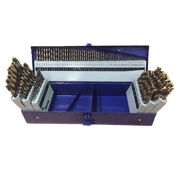 Heavy Duty High Speed Steel Jobber Drill Bit Set (115-Pieces)