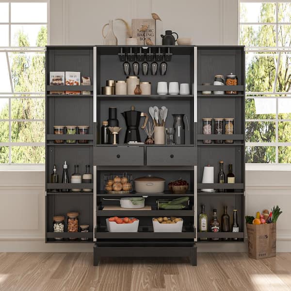 https://images.thdstatic.com/productImages/71c316fd-7436-4292-93b2-1d6a4f3dee3a/svn/black-pantry-cabinets-kf020317-02-64_600.jpg