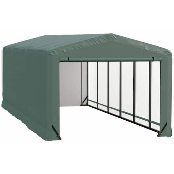 Sheltertube 10 ft. x 27 ft. x 8 ft. Green Garage