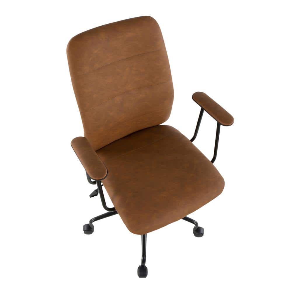Frederick Brown Faux Leather Swivel Office Chair