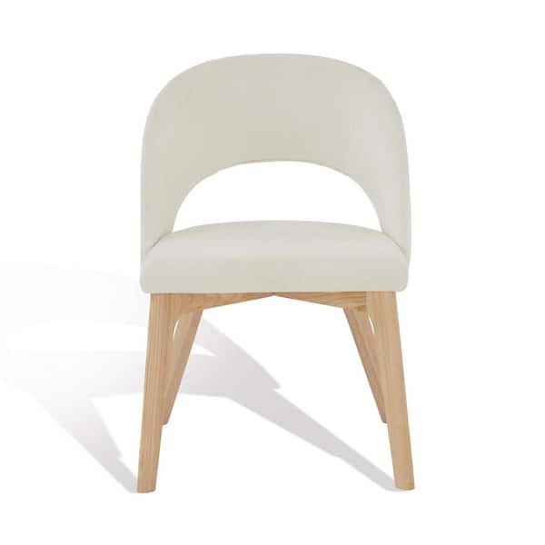 SAFAVIEH Rowland Ivory/Natural 19.5 in. Wood Dining Chair
