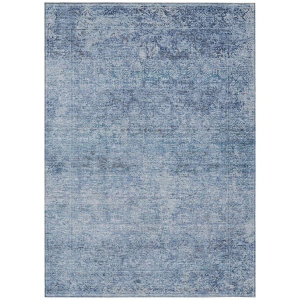 Chantille Machine Washable Indoor/Outdoor Abstract ACN2103 Blue 9 ft. x 12 ft. Area Rug