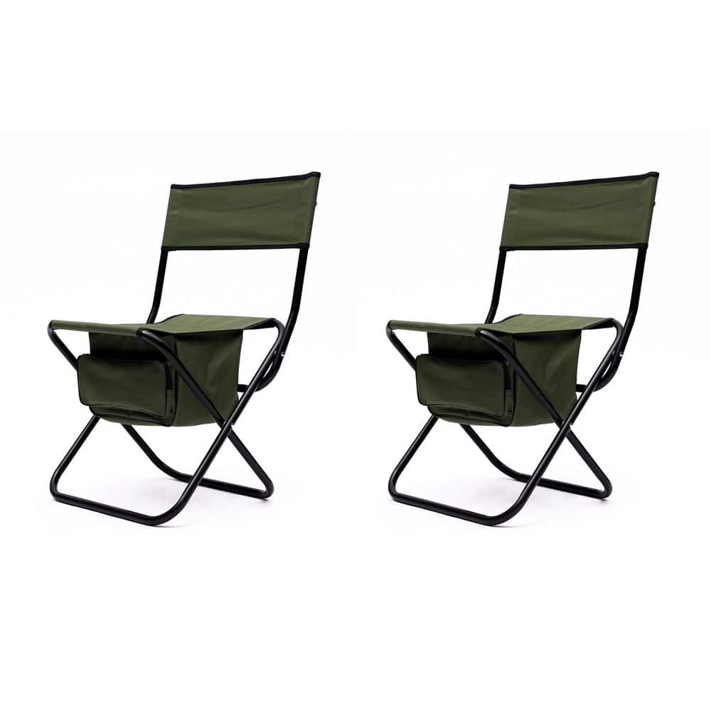 Green Outdoor Folding Chairs for camping (2-Pack) price history on PriceWatchPro