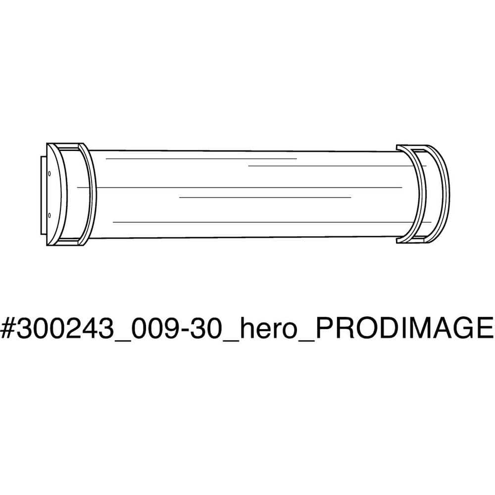 Modern Brushed Nickel 24" LED Bath Light with Integrated Shade