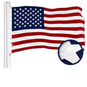 30 ft. x 50 ft. Polyester USA Embroidered Flag 600D BG (1 Pack)