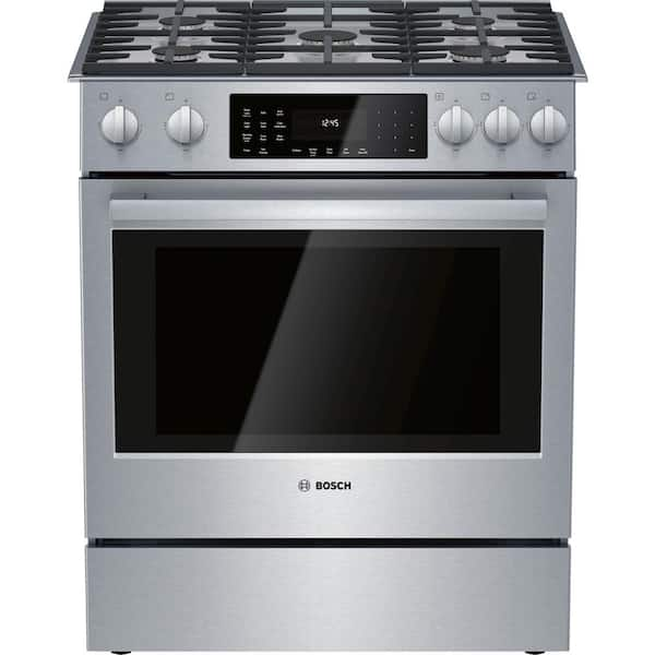 Bosch Benchmark Series 30 in. 4.6 cu. ft. Slide In Dual Fuel Range