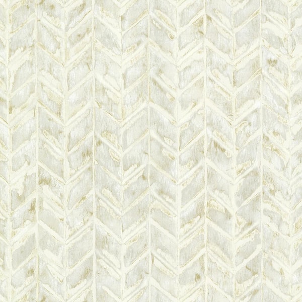 Brewster Cream Foothills Herringbone Texture Cream Wallpaper Sample