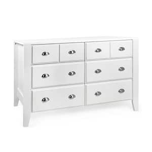 Bellic 6-Drawer White Dresser 32.25 in. x 52.8 in. x 19.4 in.