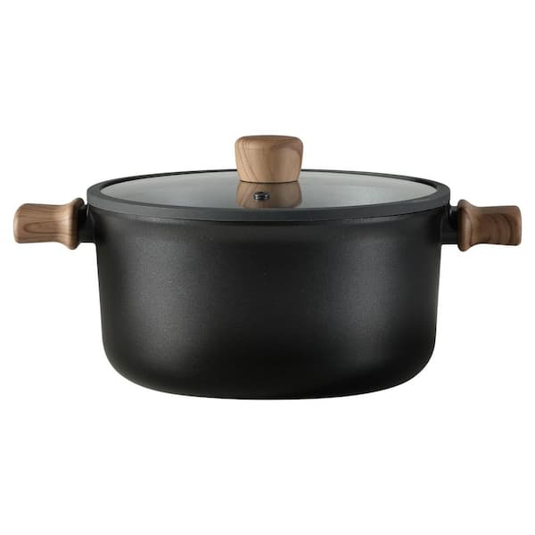 Nonstick Stock Pot with Lid, 7.9Qt Capacity, Titanium Containing, Induction Compatible, PFOA/PFOS Free, Multi-Purpose