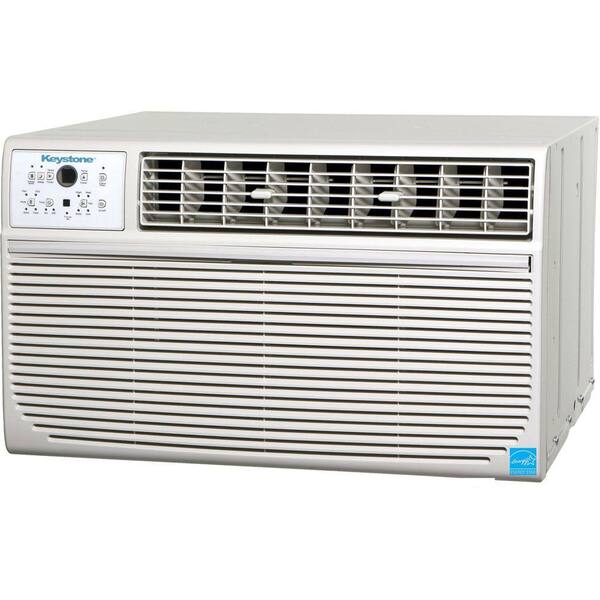 Keystone 12,000 BTU 115-Volt Through-the-Wall Air Conditioner with Follow Me LCD Remote Control-DISCONTINUED