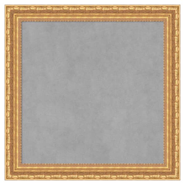 Amanti Art Versailles Gold 24 in. x 24 in. Framed Magnetic Board