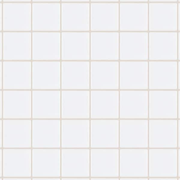 Metro Quad Matte White 6 in. x 6 in. Porcelain Mosaic Take Home Tile Sample