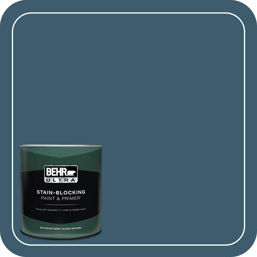 1 qt. #550F-7 Blue Spell Semi-Gloss Enamel Exterior Paint & Primer price history on PriceWatchPro