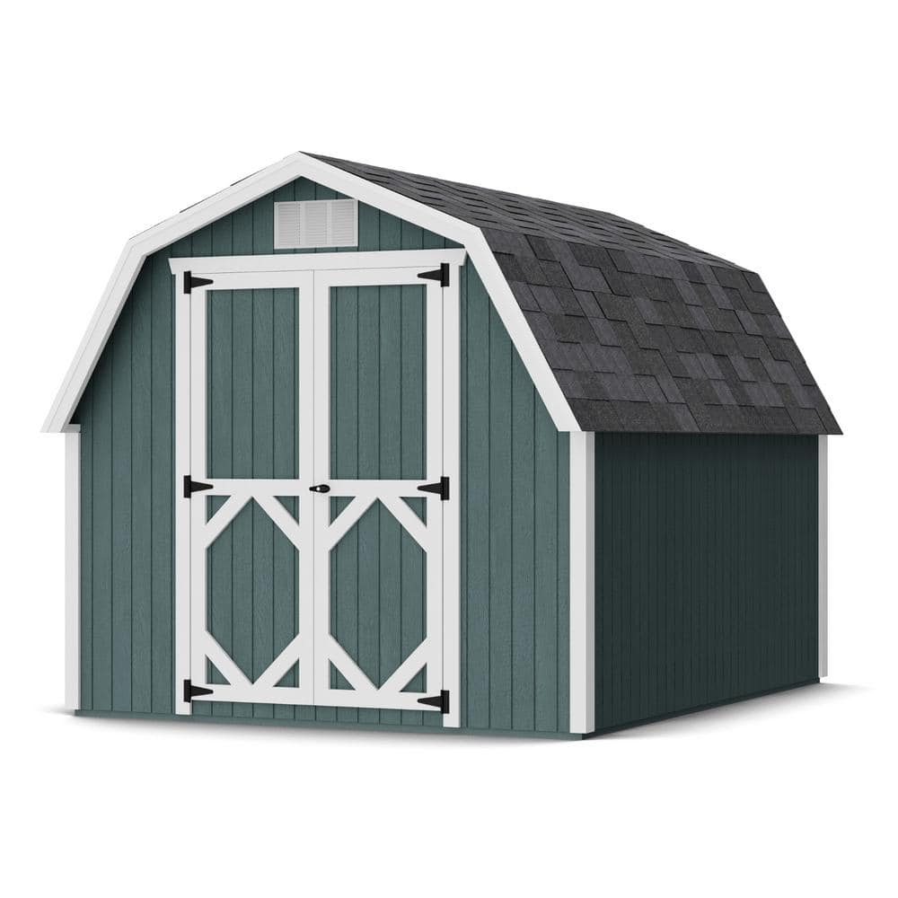 Classic Gambrel 8 ft. x 10 ft. Outdoor Wood Storage Shed Precut Kit with 4 ft. Sidewalls (80 sq. ft.) price history on PriceWatchPro