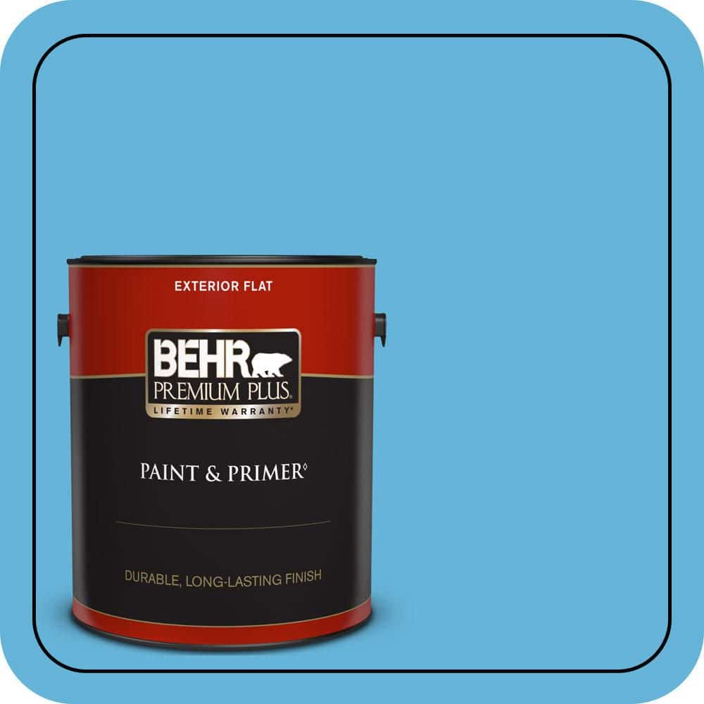 1 gal. #540B-5 Riviera Blue Flat Exterior Paint & Primer price history on PriceWatchPro