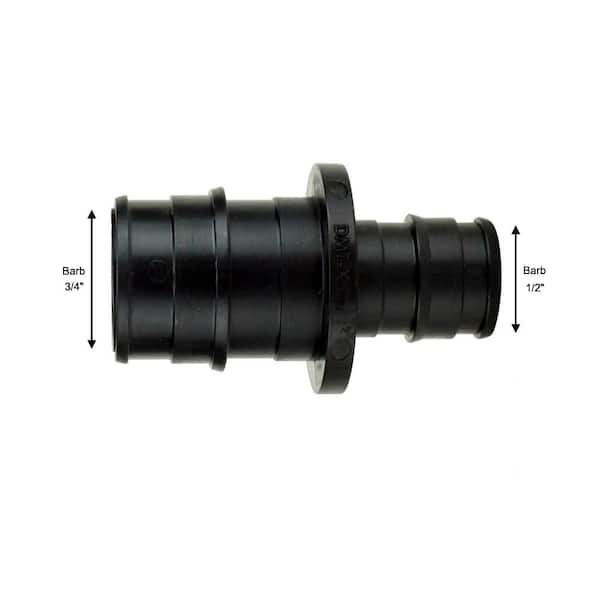 Apollo 1/2 in. x 3/4 in. Poly-Alloy PEX-A Barb Reducing Coupling