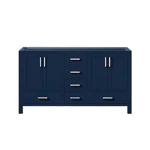 Jacques 60 in. W x 22 in. D x 34 in. H Bath Vanity Cabinet without Top in Navy Blue