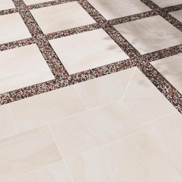 MSI Praia Crema 2 cm. x 24 in x 24 in. Matte Porcelain Stone