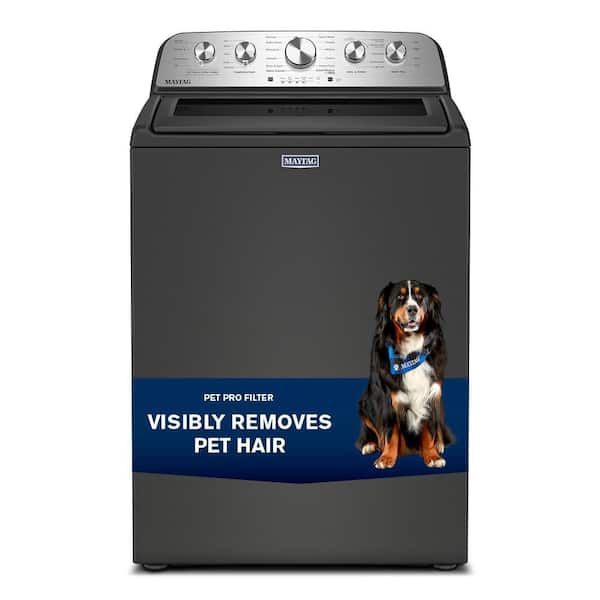 4.8 cu. ft. Top Load Washer in Volcano Black with Pet Pro Filter