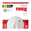 Firex Smoke Detector, Hardwired with nine-V Battery Backup & Front-Load Battery Door, Smoke Alarm, 4-Pack