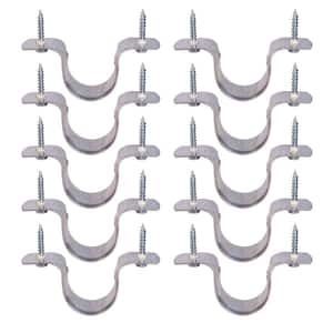 1 in. CPVC 2-Hole Pipe Strap, Galvanized Steel (10-Pack)