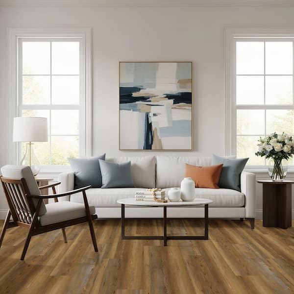Silver Creek 12 MIL 7 in. W x 48 in. L Waterproof Rigid Core Click Lock Luxury Vinyl Plank Flooring (23.77 sq.ft./ Case)