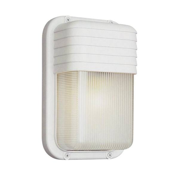 Bel Air Lighting Stewart 1-Light White Outdoor CFL Wall Light