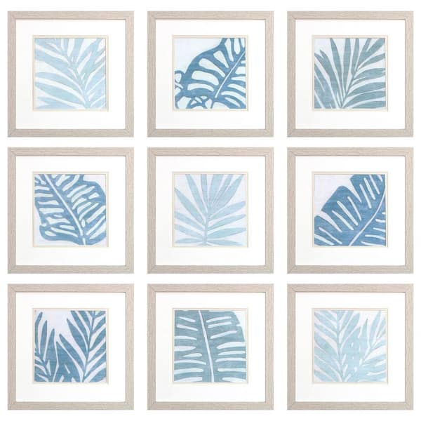 Paragon Spa Palms by Vess 9-Piece Framed Nature Poster 13 in. x 13 in.