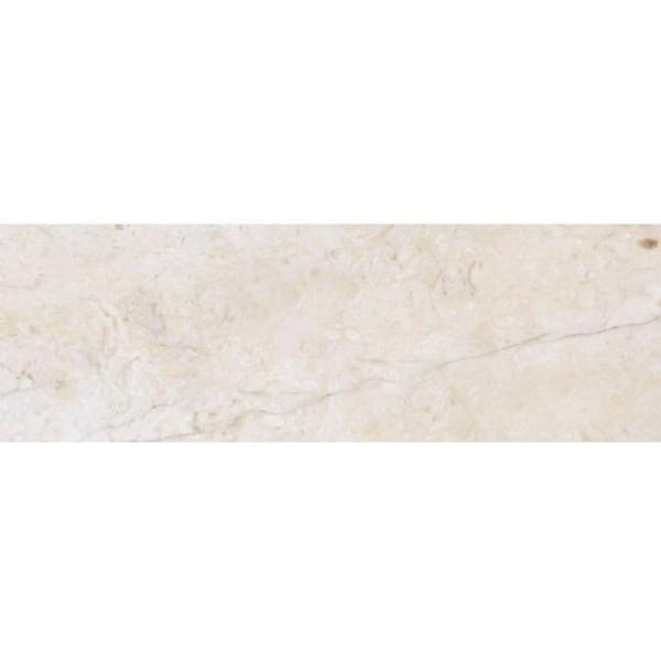 Apollo Tile Grandis 4 in. x 12 in. Beige and White Marble Polished Wall and Floor Tile (25 Cases/125 sq. ft./Pallet)