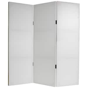 4 ft. White Do It Yourself Canvas 3-Panel Room Divider