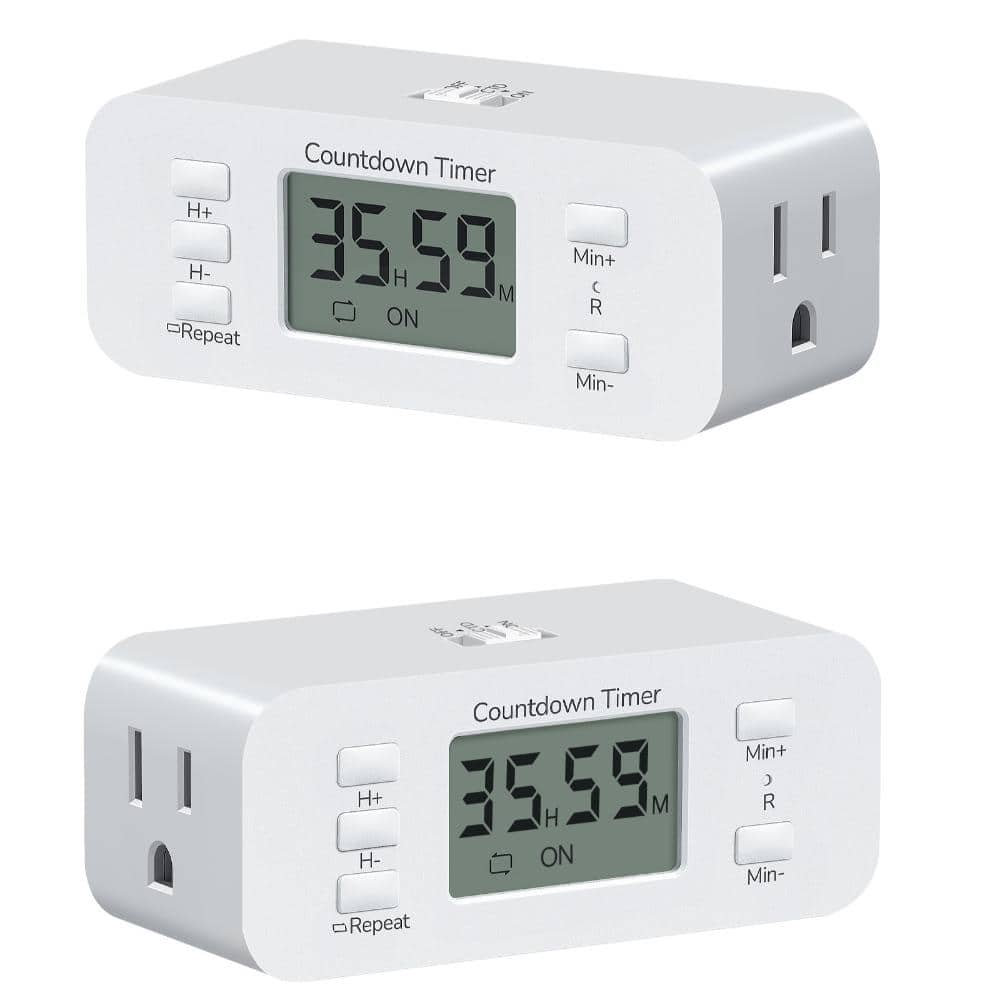 2 Pack Countdown Plug-In Timer Outlet price history on PriceWatchPro