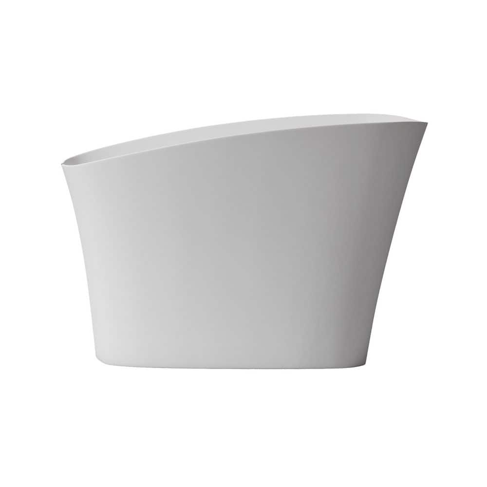 Pierre 51 in. x 29 in. Soaking Bathtub with Center Drain in Matte White price history on PriceWatchPro