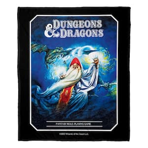 Dungeons And Dragons Wizards and Dragons Multi Color Throw Blanket