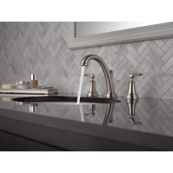Woodhurst 8 in. Widespread 2-Handle Bathroom Faucet in Stainless
