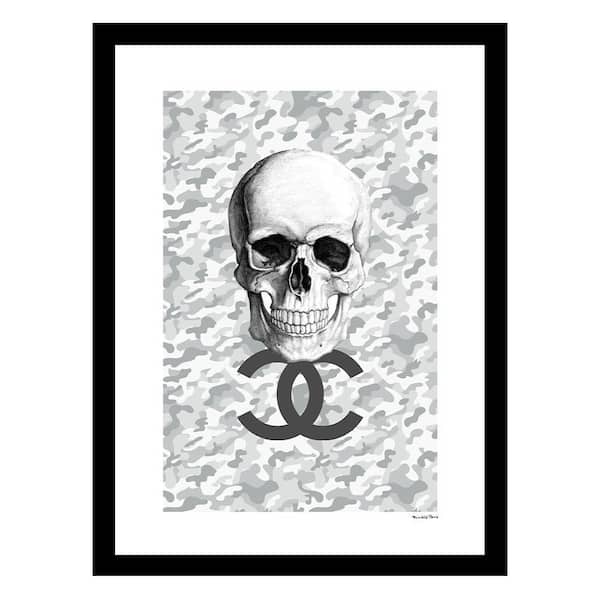 VENICE BEACH Collections Fashion Skull Design by Fairchild Paris 1 Piece Framed Graphic Print Abstract Poster Art Print 18 in. x 14 in.