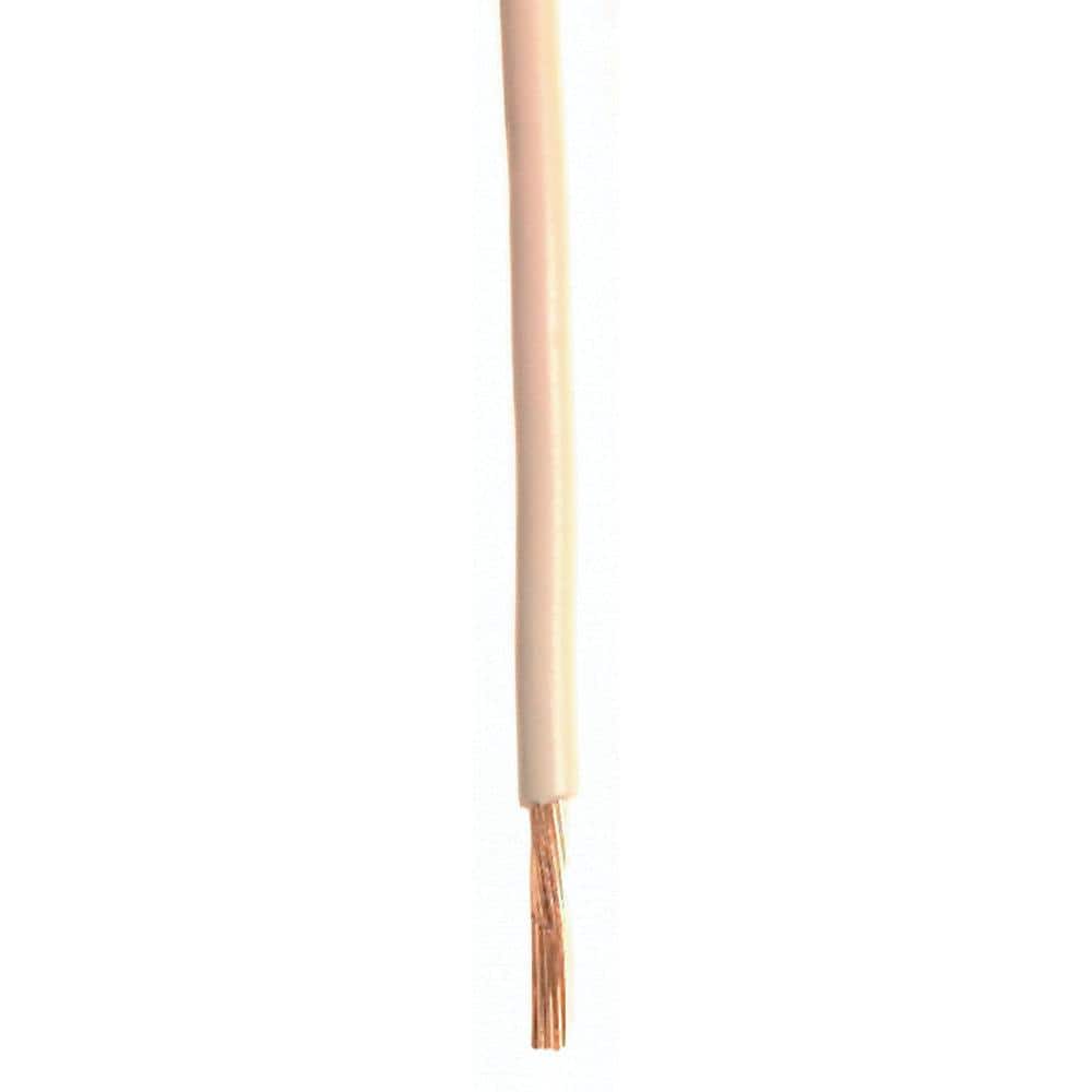 Plastic Primary 16 Gauge Wire Single Conductor - 100 ft., White