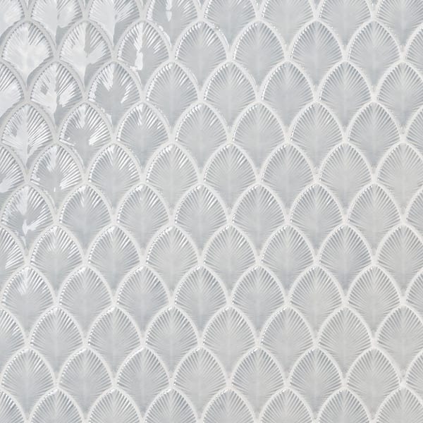 Ivy Hill Tile Delphi Sky Blue 9.05 in. x 12.79 in. Polished Glass Fishscale Mosaic Wall Tile (0.8 sq. ft./Each)