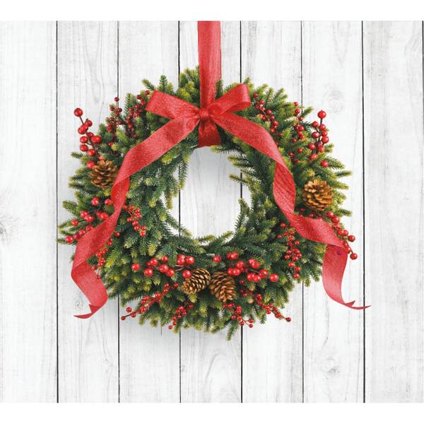 Hello Wreath,hello Wreath for Front Door,red Wreath,red Hello Wreath, Year  Round Wreaths,front Door Decor,everyday Wreath With Accent 