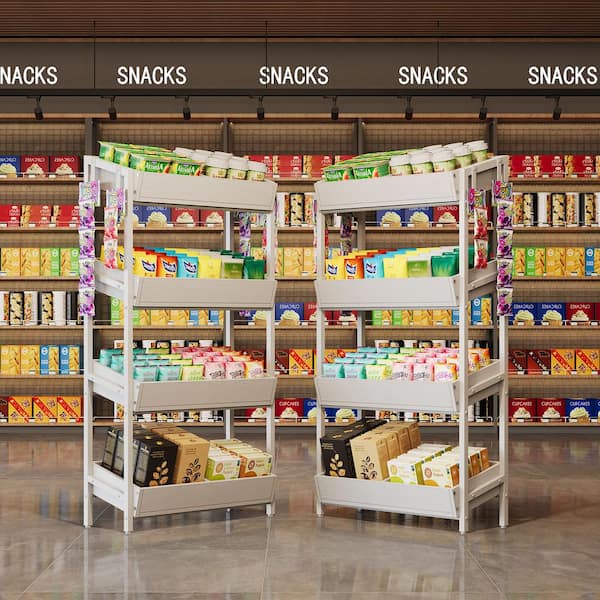 3 Tier Retail Snack Display Rack Supermarkets Black Zimbabwe