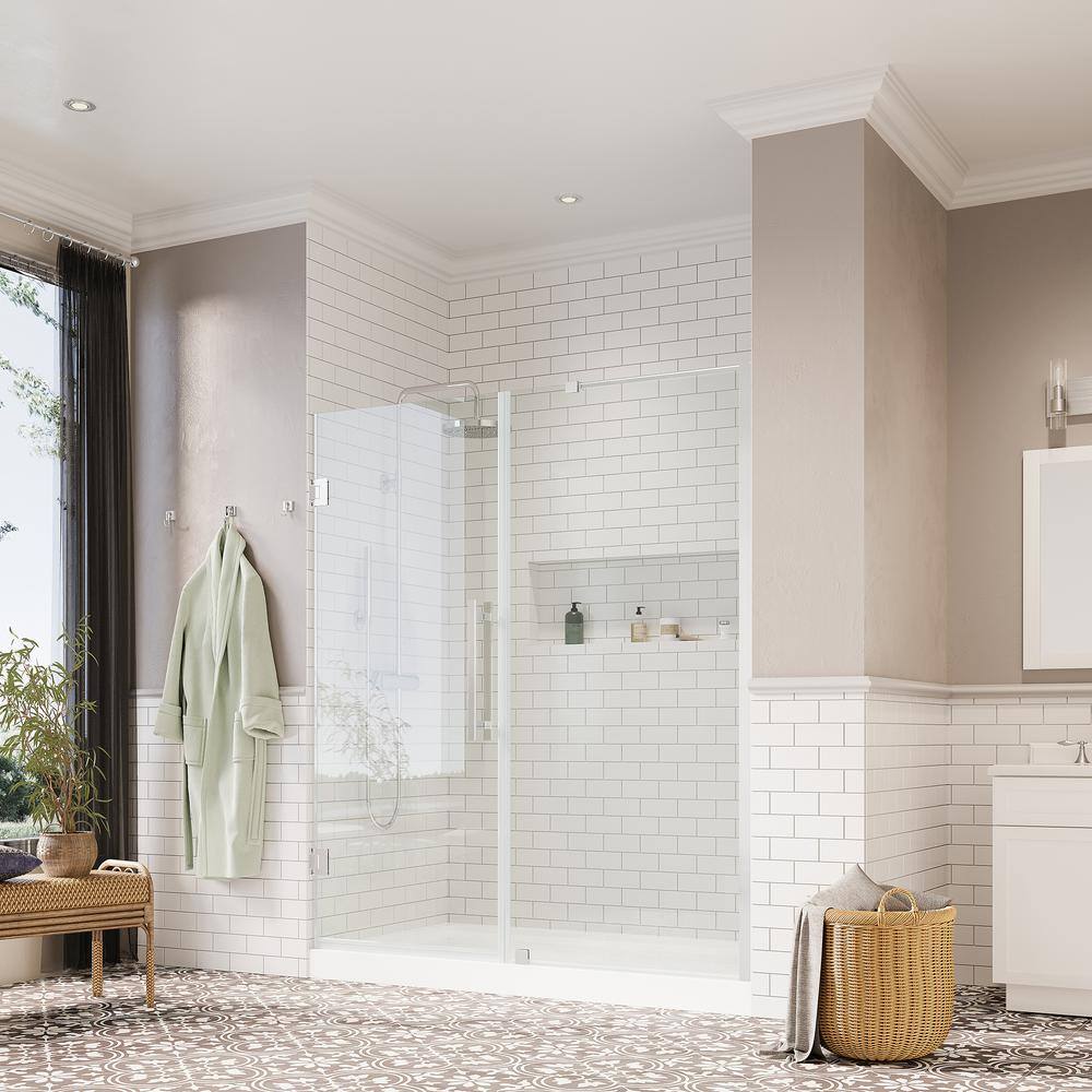 Endless Tampa-Pro 60'' Chrome Frameless Rectangle Shower Kit