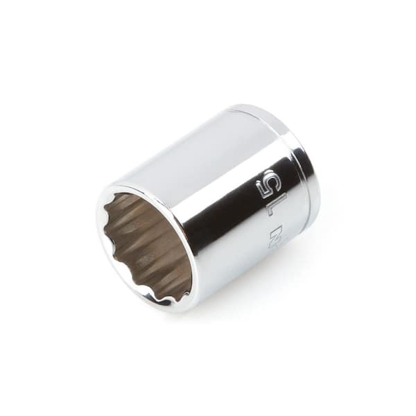 1/4 in. Drive x 15 mm 12-Point Socket