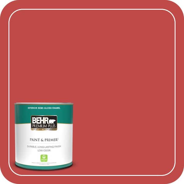 BEHR PREMIUM PLUS 1 qt. #P160-6 Intrigue Semi-Gloss Enamel Low Odor Interior Paint & Primer
